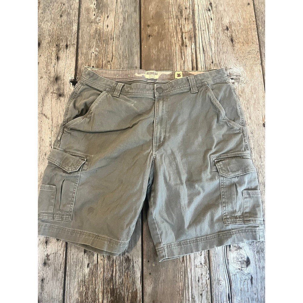 RedHead Mens Green Cargo Shorts Size 36 Olive Drab Utility Outdoor Hiking